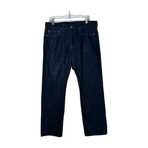 J.Crew Style 1040 Jeans Japanese Fabric Kaihara Denim Mens 34 x 30 Dark Wash Raw - Picture 1 of 8